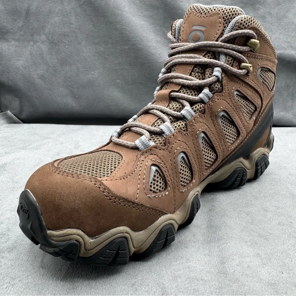Oboz Sawtooth II Mid WP Women’s Size 9 Waterproof Hiking Boots Brown Leather - Picture 4 of 13